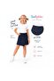 Lycra Combed Cotton Girls' School Shorts Skirt
