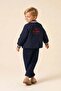 Quilted Coat Boys' 3-Piece Set Navy Blue - 2
