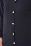 Gold buttoned long knit cardigan - 4