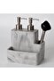 Travertine Two-Fluid Sponge Holder Black