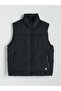 Xside Black Regular Fit Stand Collar Men's Puffer Vest - 5
