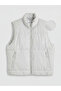 Xside Gray Regular Fit Stand Collar Men's Puffer Vest - 6
