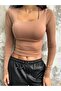 Mink Square Collar Long Sleeve Slimfit Basic Body 27053 - 2