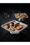 Stainless Steel Square 2-Piece Silver Stand for Cakes and Pastries Presentation Serving Stand - 3