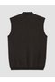 Esvab • Modern & Distinctive Regular Fit Half Fisherman Roba Collar Men's Knitwear Vest - 6