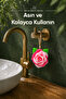 Pink Rose Shaped Solid Soap 10X11 cm Hangable Decorative Bath Hand Soap - 2