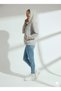 Women's Three Thread B Printed K Hooded Cotton Inside Soft Textured Regular Cut Sweatshirt - 2