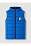 Alita City Lcw Kids Blue Embroidered Boys' Puffer Vest with a Difference - 2