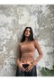 Mink Square Collar Long Sleeve Slimfit Basic Body 27053 - 3