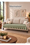 100% Cotton Ruffled Bohemian Sofa Cover - Sofa Bed Cover 7 Different Colors 95X205 cm