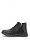 26Ksrrz1118 Women's Genuine Leather Flat Boots Black - 3