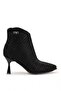 26Blg416-1 Women's Beaded Heeled Boots Black