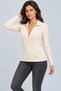 Women's Zippered Long Sleeve Sweater