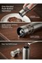 Stainless Steel Push-Operated Salt and Pepper Grinder - One-Handed Spice Mill with Adjustable Ceramic Mechanism - 2