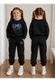 Girl's Tracksuit Set Crew Neck Sweatshirt Top and Bottom Set 3 Threaded Yarns Winter Style