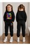 Girl's Tracksuit Set Crew Neck Sweatshirt Top and Bottom Set 3 Threaded Yarns Winter Style