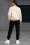 Women's Unisex Oversize Sweatshirt Tracksuit Set Winter Sweatshirt Seasonal 2 Thread Jogging Pants - 2