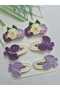 Handmade Knitted Hair Accessories Mixed Set of 6 Snap Clips (Suitable for All Age Groups) - 3