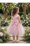 Special Design Girls' Princess Dress with Big Bow in Satin and Tulle Blend - 2