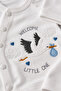 Stork Embroidered Boxed 5 Piece Newborn Hospital Release Baby Set 100% Cotton - 4