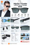 Ts Hipster Traveler Polarized Sunglasses Nylon Polarized Lens Metal Frame Light Weight Quality Black Unisex Sm007-0220 - 2