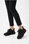 Women's High-Sole Walking Shoes with Stone Detail