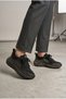 Women's High-Sole Walking Shoes with Stone Detail - 4