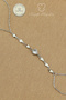 Steel Shahmeran Bracelet - Stone-Encrusted Heart Model Chain 316L Steel Shahmeran Bracelet