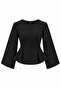 Skirt with Flywheel Detail Modal Fabric Spanish Sleeve Trend Blouse
