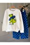 Cute Dinosaur Patterned Children's Suit - Ages 2/8 - 31921