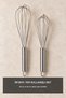 Metal Balloon Whisk Double Set 30 cm and 35 cm Two Sizes Egg Cream Cake Whisk - 3
