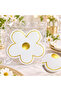 Flower Shaped Premium Paper Napkins 16 Pack White - 2