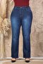 Pipe Leg Comfortable Fit Lycra Women's Plus Size Jeans - 7