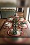 2-Piece Oval Jute Placemat Set - Red Striped Christmas Wicker Placemat Set 40X30 cm - 5