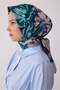 Floral Pattern Tivil Silk Scarf E26Ka4416D01-80