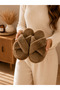 Lightweight Sole Cross-Furry Plush House Slippers