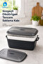 Rectangular Storage Container with Strainer Black 5 L 34 × 21.5 × 13 cm - 2