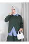 Premium Textured Casual Cut Shirt Collar Bottom Top Set - 6