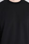 Relaxed Fit Black Plain Sweatshirt - 2