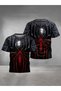 Kids' Superhero Cartoon 3D Print T-Shirt – Soft Round Neck, Short Sleeve, 100% Polyester, Comfortable Casual Wear for Boys & Girls, Ideal for Travel, Vacation & Outdoor Activities - 4
