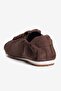 Women's Suede Sneaker with Back Elastic and Accessories, Sports Shoes Moya Brown - 4