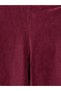 Burgundy Velvet Spanish Style Girls' Leggings - 2