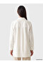 Shirt Collar Striped Dobby Women's Tunic - 4