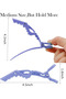 3-Piece Professional Timsal Hair Clip Dragon Hairdresser Clip Makeup Flowing Wave Holder - 3