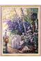 5D Diamond Bead Bonding Stone Processing Mosaic Tapestry "Garden Gate" 50X40 cm