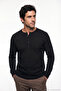 Cotton Regular Fit Buttoned Crew Neck Sweat Men's Sweat 5905852 - 3