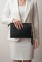 Set of 3 Women's Portfolio Handbags with Wrist Strap Stylish Patterned Daily Clutch Bag Brown Beige Black - 3