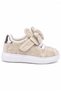 Girls' Stoned Bowknot Velcro Flexible Sole Sports Shoes for School and Daily Use - 6