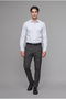 C7508Axar163 Anthracite Tailored Fit Straight Leg All-Directional Stretch Soft Trousers with Pockets