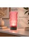 Decorative Table Lamp with Dimmer USB Led Night Light Pink Wavy Pattern Modern Lampshade 21 cm - 4
